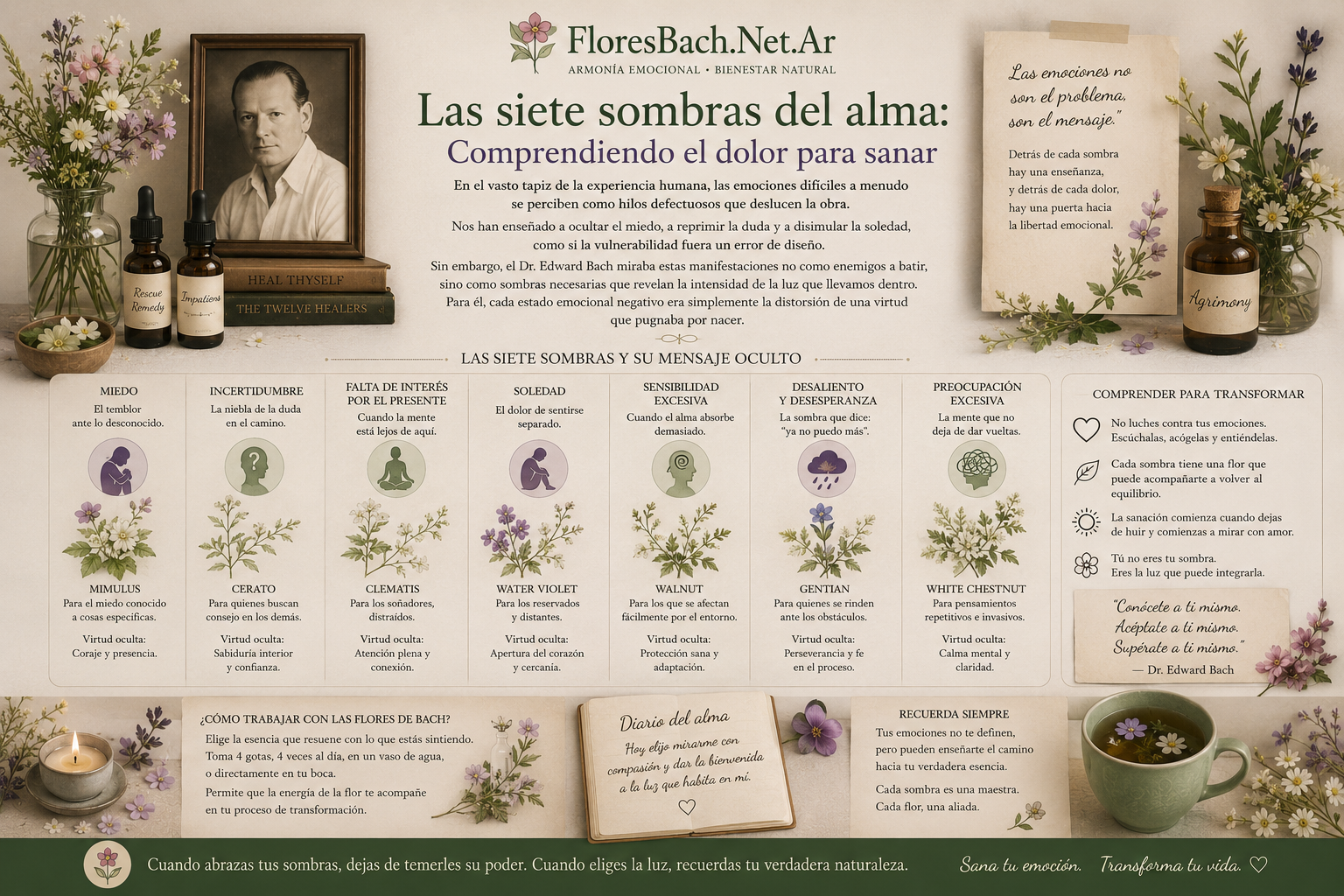 Las siete sombras del alma: Comprendiendo el dolor para sanar | Floresbach