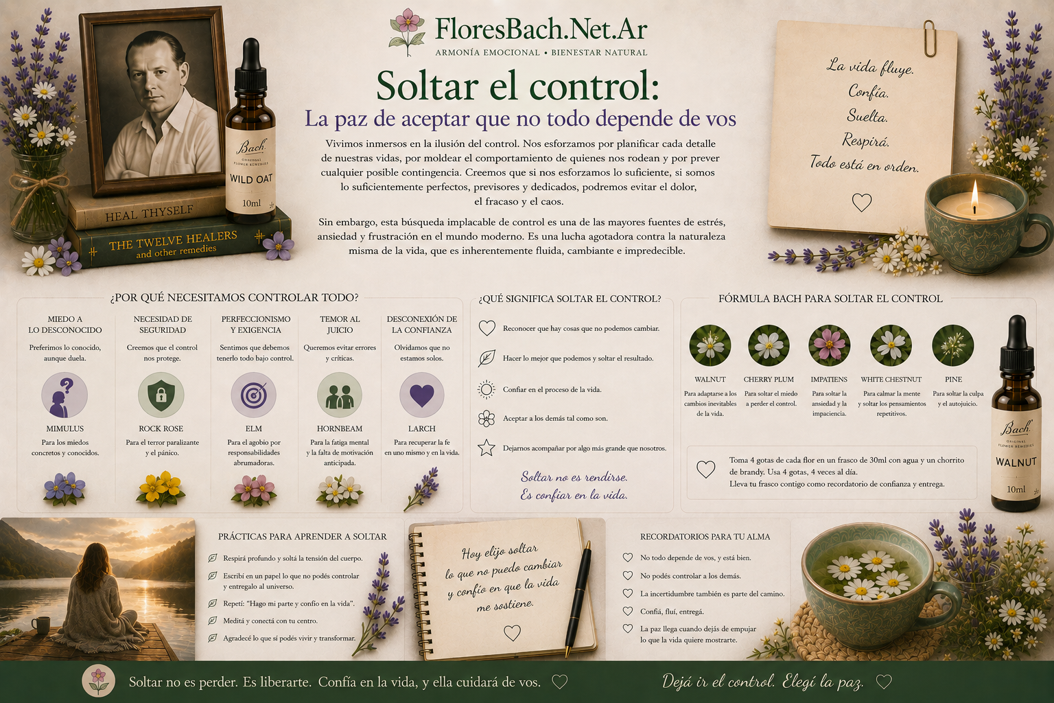 Soltar el control: La paz de aceptar que no todo depende de vos | Floresbach