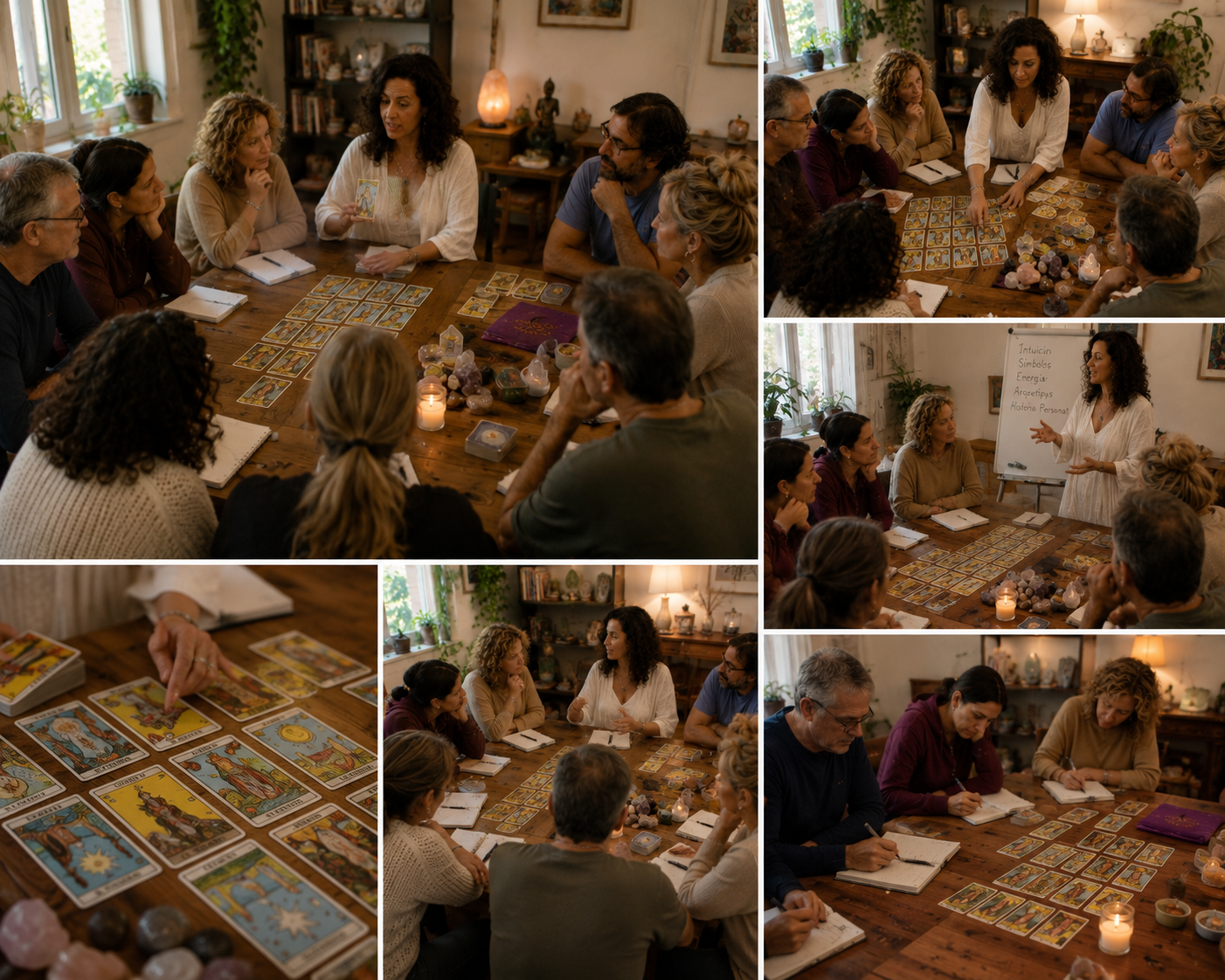 Participantes del retiro holístico de flores de bach disfrutando experiencias de sanación y bienestar